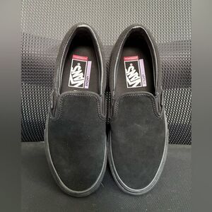 Vans Skate Slip On Black/Black Blackout VN0A5FCABKA Shoes M6.5 W8 PopCush